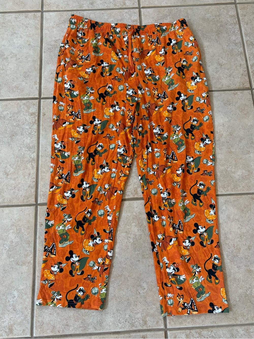 Disney Halloween Lounge Pants Mickey Mouse Minnie Pluto Donald Duck‎ - Picture 1 of 3
